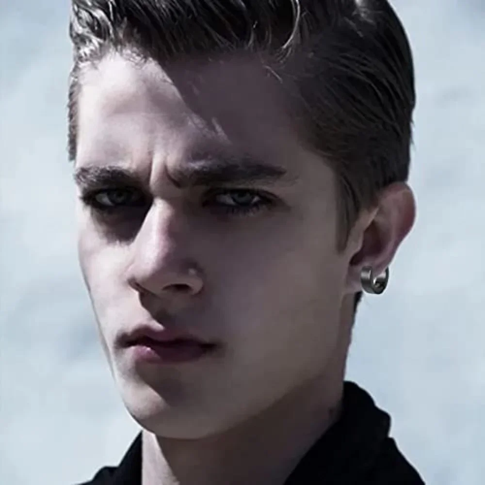 PUNK Goth Stainless Steel Stud Earrings